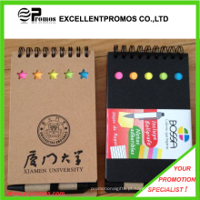 Notebook promocional personalizado reciclado barato com caneta (EP-B55512)